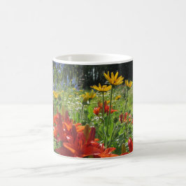 Taza De Café ¡Jardines coloridos del comienzo del verano!