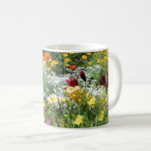 Taza De Café ¡Jardines coloridos del pleno verano! 5s