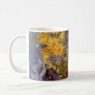 Taza De Café Jarrón con lilas y margaritas por Vincent van Gogh