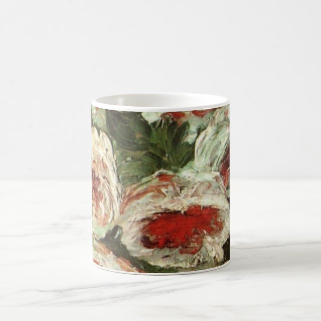 Taza De Café Jarrón con peonías de Vincent van Gogh (Centro)