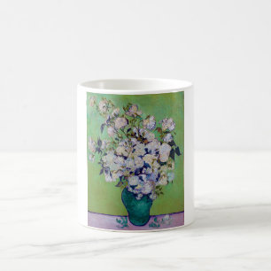 Taza De Café Jarrón de Rosas, Vincent van Gogh