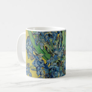 Taza De Café Jarrón Van Gogh con Iris Clasicismo Impresionista