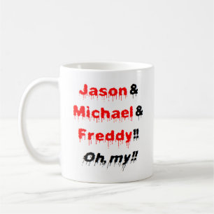 Taza De Café jason y michael y freddy