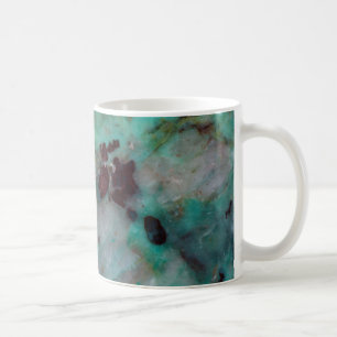 Taza De Café Jasper de crisocola azul