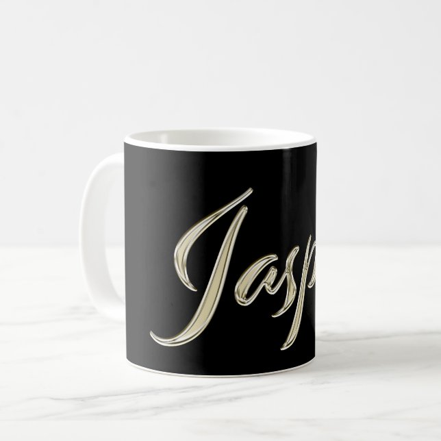 Taza De Café Jasper Name whitegold Tasse Teetasse Kaffeetasse (Anverso izquierdo)