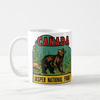 Taza De Café Jasper Parque Nacional Canadá Viajes de Vintage