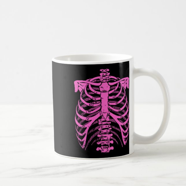 Taza De Café Jaula de costillas rosadas para pasteles de Hallow (Derecha)
