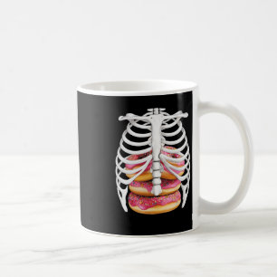 Taza De Café Jaula de la costilla de esqueletos Halloween Costu