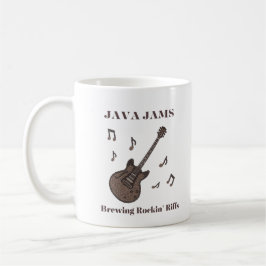 Taza De Café Java Jams-Cervecería Rockin 'Riffs-Café-Guitarra-