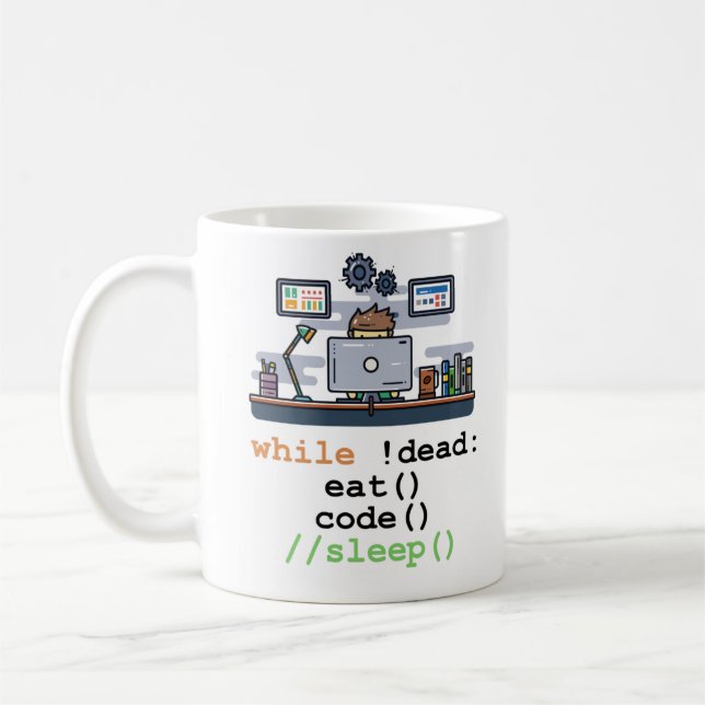 Taza De Café Java Script Coffee Coding (Izquierda)