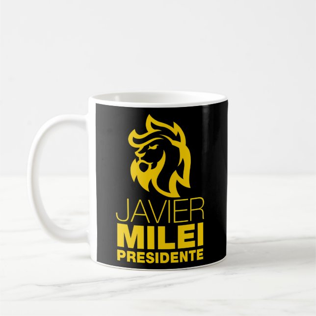 Taza De Café Javier Milei Presidente (Izquierda)