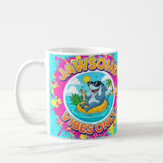 Taza De Café Jawsome sólo vibes al Personalizado del tiburón