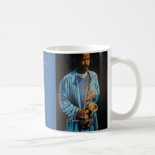 Taza De Café Jazz azul (Derecha)