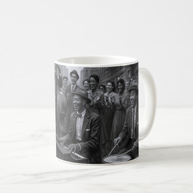 Taza De Café Jazz Cheers Street Groove (Anverso derecho)