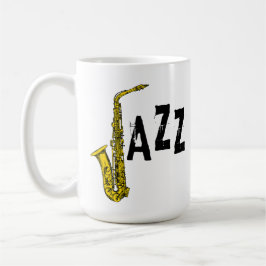 Taza De Café Jazz Saxofón