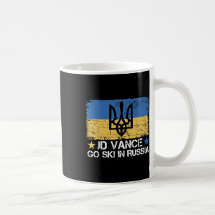 Taza De Café Jd Vance Anda A Esquiar En Rusia Divertido Diciend