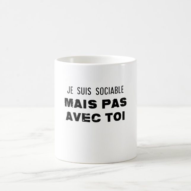 Taza De Café je suis sociable mais pas avec toi (Centro)