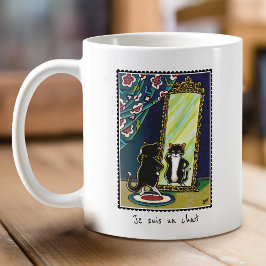 Taza De Café "Je suis un chat" Personalizado Kitty Cat Cute Mug