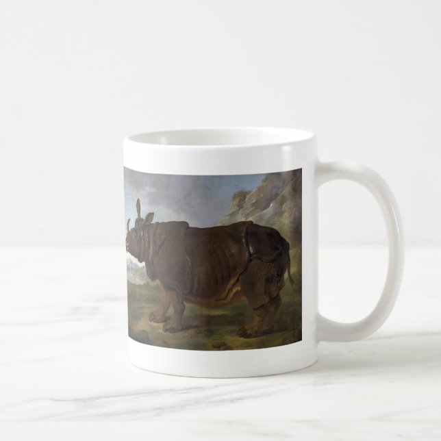 Taza De Café Jean-Baptiste Oudry: Clara el rinoceronte (Derecha)