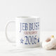 Taza De Café Jeb Bush para el presidente 2016 (Con donut)
