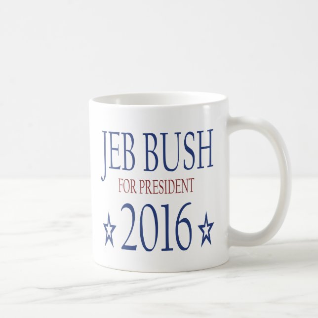 Taza De Café Jeb Bush para el presidente 2016 (Derecha)
