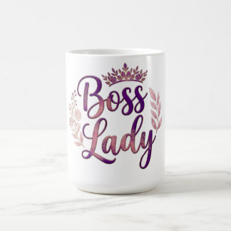 Taza De Café Jefa Floral