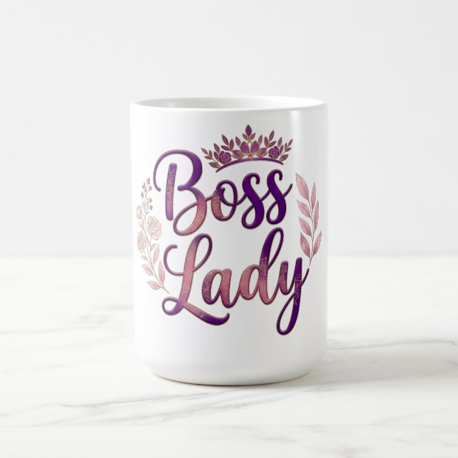 Taza De Café Jefa Floral (Centro)