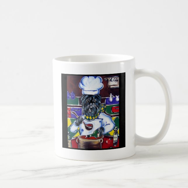 Taza De Café Jefe Affenpinscher (Derecha)