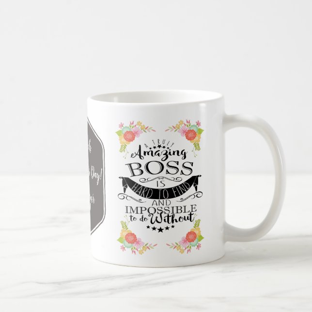 Taza De Café jefe asombroso femenino, mejor jefe mug (Derecha)