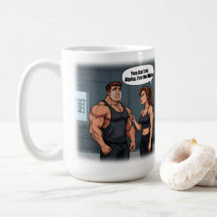 Taza De Café Jefe Babe Funny Fitness Humor Camiseta, Alfa Femal