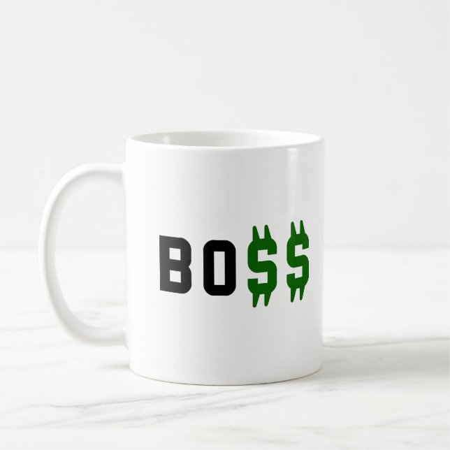 Taza De Café Jefe, Bo$$ (Izquierda)