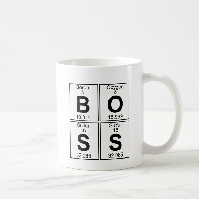 Taza De Café JEFE (boss) - por completo (Derecha)