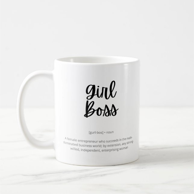 Taza De Café Jefe chica - Emprendedora femenina (Izquierda)