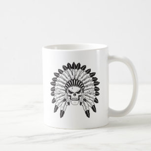 Taza De Café Jefe de cráneo indio