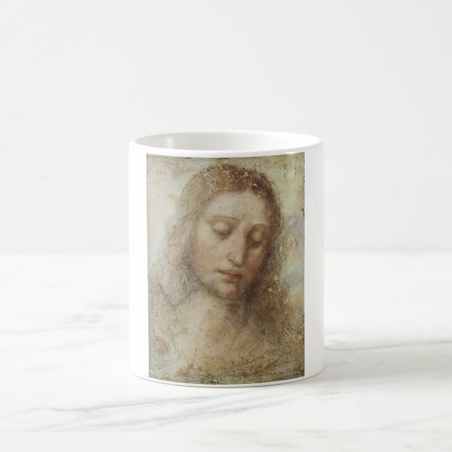 Taza De Café Jefe de Cristo (Cristianismo) (Leonardo da Vinci) (Centro)