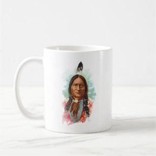 Taza De Café Jefe de Hunkpapa Siux: Sentada Bull