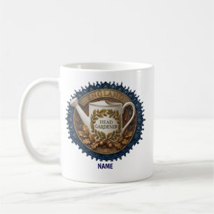 Taza De Café Jefe de Jardinería   Reloj de Herencia Británica P