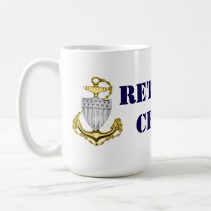 Taza De Café Jefe de la Guardia Costera retirado