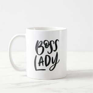 Taza De Café Jefe de la Mano Leída Lady Mug