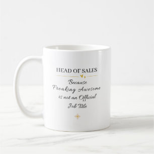 Taza De Café Jefe de la Oficina de Ventas Cotización