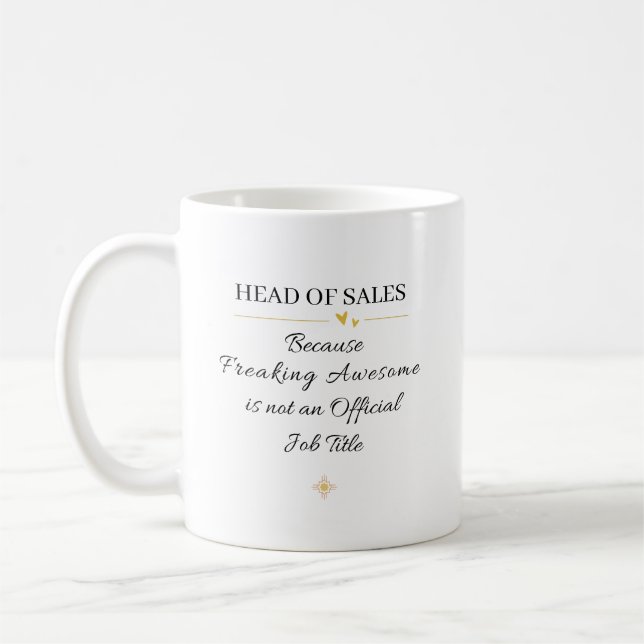 Taza De Café Jefe de la Oficina de Ventas Cotización (Izquierda)