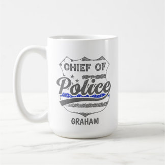 Taza De Café Jefe de la Policía Escudo de Estados Unidos