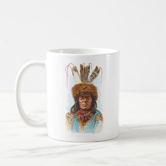 Taza De Café Jefe de Siux del Blackfoot: Maquinilla de afeitar (Izquierda)