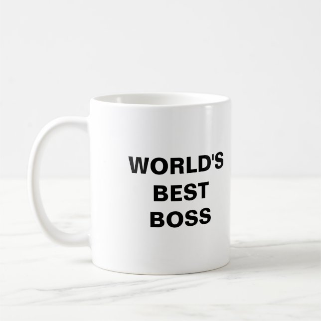 Taza De Café Jefe del mundo (Izquierda)