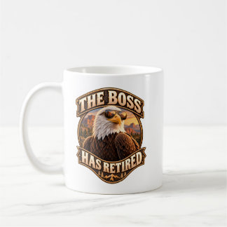 Taza De Café Jefe Divertido Jubilación Águila Calva Americana