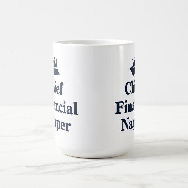 Taza De Café Jefe dormilón financiero  (Centro)