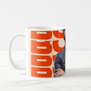Taza De Café Jefe encabezado por la cabeza de perro parado con 