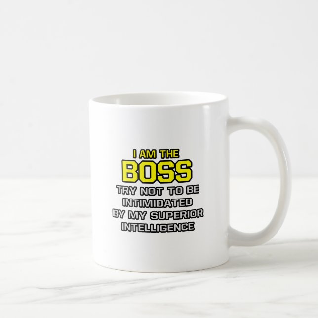Taza De Café Jefe... Inteligencia superior (Derecha)