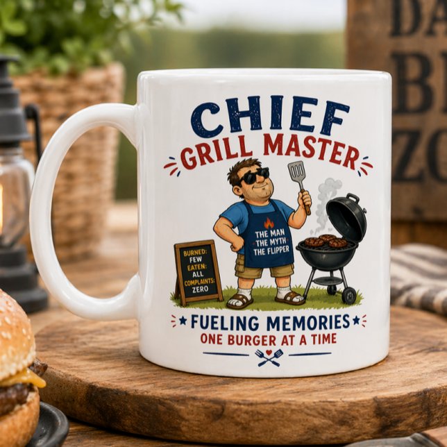 Taza De Café Jefe Maestro de la Parrilla (Subido por el creador)