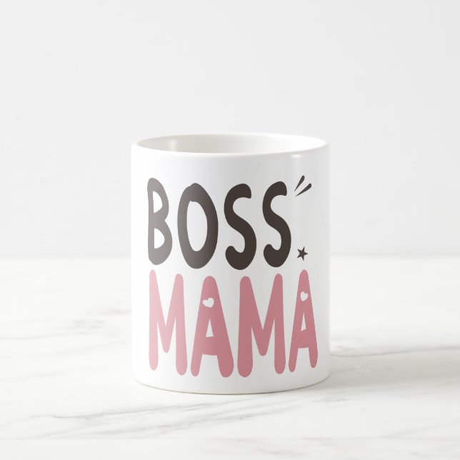 Taza De Café Jefe Mamá - Idea de regalo para mamá (Centro)